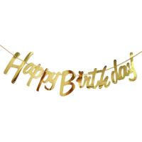 ราคา ชุดลูกโป่งแบนเนอร์ ลายใบไม้ Happy Birthday สําหรับตกแต่งปาร์ตี้วันเกิด (19772996524)