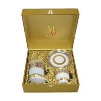 ราคา เซตแก้วมัค แก้วกาแฟทองนูนเบญจรงค์ ลายบัวเถา (20611541091)
