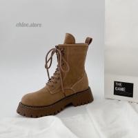 ราคา chloe store CHAMPAKA BOOTS บูทหุ้มข้อสูงสีน้ำตาล บูทน้ำตาล (18457883044)