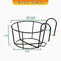 ราคา Jai Dee ตะกร้าเหล็ก ที่แขวนกระถางต้นไม้แบบเหล็ก กระถางแขวนผนัง flower stand (15760462011)