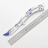 ราคา Ewyn COD หวีปีกผีเสื้อ Balisong มีดบาลิซอง หวีผีเสื้อ มีดผีเสื้อ หวีพับ หวีควง มีดซ้อม พับกลางแจ้งแบบพกพา (21024460010)