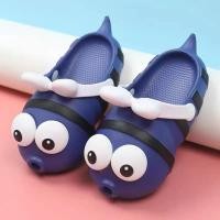 ราคา รองเท้าแตะเด็ก พร้อมส่ง รองเท้าเด็กเล็ก รองเท้าลายการ์ตูน รูปผึ้งน่ารัก มีที่รัดส้น วัสดุนุ่มเบาใส่สบาย sd09 (17894076786)