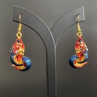 ราคา ต่างหูรูปปลาสวยงามมากเครื่องประดับไทยโบราณต่างหูแฟชั่นสำหรับผู้หญิง (19204080825)