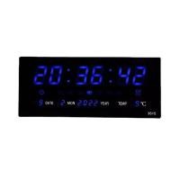 ราคา Living Zone นาฬิกาดิจิตอล LED แขวนติดผนัง Number Clock แขวนผนัง รุ่น 3615 ขนาด 36X15X3CM ตัวเลข สีแดง เขียว ฟ้า ขาว (4388126161)