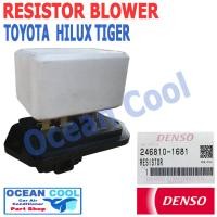 ราคา รีซิสแตนท์ โตโยต้า ไฮลัก ไทเกอร์ สปอร์ตไรเดอร์ DENSO 246810 1681 RE0010 แท้ Toyota Hilux Tiger Sport Rider LN150 OCEAN COOL อะไหล่ แอร์ รถยนต์ รีซิสเเต๊น (1238274882)