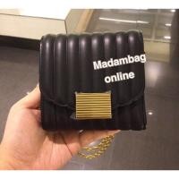 ราคา Charles Keith Panelled Short Wallet กระเป๋าสตางค์ใบสั้น มีสายสะพายยาว โซ่ (16327338827)