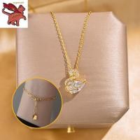 ราคา ทองคำแท้ 96 5 สร้อยทอง18kแท้ ประกายเพชรหงส์สร้อยคอผู้หญิงหรูหราออกแบบจี้กระดูกไหปลาร้าโซ่ ของขวัญวันเกิด (21347116110)