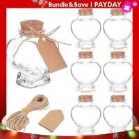 ราคา ขวดโหลแก้วใส่ลูกกวาดรูปหัวใจขนาด60มล สำหรับของชำร่วยแต่งงานขวดโหลขวดแก้วพร้อมไม้ก๊อกแบบดริฟท์ฝาปิดแบบป้ายชื่อติดกระเป๋าและเชือกสำหรับลูกอมเครื่องเทศการตกแต่งคริสต์มาสฮาโลวีน8แพ็ก (20824259859)