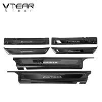 ราคา Vtear กรอบแถบติดขอบประตูฝาครอบกันเตะสำหรับตกแต่งรถภายในกันสกปรกชิ้นส่วนภายนอกสำหรับ Kia Carnival KA4 2021 2022 2023 (20253309849)