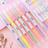 ราคา ปากกาไฮไลท์ 6 ปากกาไฮไลท์ สี พาสเทล ไฮไลท์ ปากกาไฮไลท์ หัวตัด หัวแหลม ปากกา สีสดใส มีหลายสีให้เลือก (21173137929)
