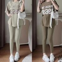 ราคา สาวอวบใส่ได้ ชุดเซ็ท2ชิ้น เสื้อครอปแขนยาว ซิปหน้ารูดได้ กางเกงขายาว มีกระเป๋า (21103020859)