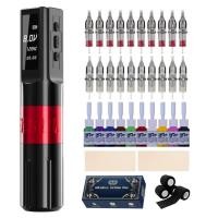 ราคา เครื่องสัก เครื่องสักลาย เครื่องสักไร้สาย ชุดเครื่องสัก LCD มอเตอร์ญี่ปุ่น เหมาะสำหรับผู้รักการสัก ปากกาสักไร้สาย (21267276347)