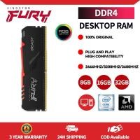 ราคา Kingston โกรธสัตว์ RGB DDR4 RAM 8GB 16GB 32GB หน่วยความจำสำหรับเดสก์ท็อป2666Mhz 3200MHz 3600MHz DIMM 1 2V หน่วยความจำเกมส์ PC พร้อมแสง RGB (20729752729)