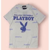 ราคา เสื้อยืดเพลบอย playboy งานปักสกรีนทั่วตัว ป้ายห้อย ผ้าคอตตอน เสื้อยืคอกลม ราคาถูก มีบริการเก็บเงินปลายทาง (19929862359)