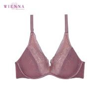 ราคา Wienna Clearance Sale DB52305 ชุดชั้นใน เสื้อใน เวียนนา เสื้อชั้นใน Vintage Glamour push up มีโครง ไซซ์ ABCD 32 34 สีม่วง ชมพู Lili Rose (1753498895)