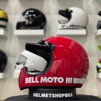 ราคา หมวกกันน๊อคเต็มใบคลาสสิค BELL MOTO 3 GLOSS RED CLASSIC (17081306176)