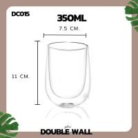 ราคา NEW แก้ว แก้วน้ำ แก้วน้ำราคาถูก แก้วน้ำใส DOUBLE WALL Glass ขนาด 80 400ML แก้วน้ํา แก้วกาแฟเซรามิค แก้วกาแฟ 2 ชั้น แก้วสองชั้น (19695755460)