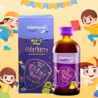 ราคา มามารีน คิดส์ วิตามินเด็ก Mamarine KIDS MAMARINE Omega 3 Plus Lysine น้ำเงิน Mamarine Bio C ส้ม Bio C Plus Elderberry ม่วง (21222538036)
