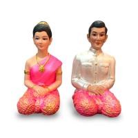 ราคา ตุ๊กตาตั้งศาล บริวารชายหญิง บริวาร ตั้งศาล บ่าวสาว ถวายศาลพระภูมิ ศาลตายาย เนื้อเรซิ่นเกรดพรีเมี่ยม งานสวยละเอียดคมชัด สินค้าลงสีด้วยมือประนีตทุกขั้นตอน (17436293025)