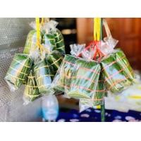 ราคา ส้มหมูห่อใบตอง แหนมหมู พวงละ10ห่อ (19360988559)