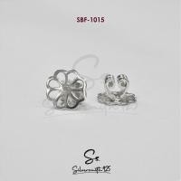 ราคา แป้นต่างหูเงินแท้ 92 5 แป้นต่างหูแบบมีลวดลาย แป้นต่างหูมีลาย (14617747585)