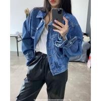 ราคา เสื้อแจ๊คเกตยีนส์ strap denim jacket (20939184394)