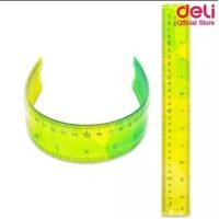 ราคา Deli ไม้บรรทัดเยลลี่ งอได้ PVC ยาว 30 เซนติเมตร No H651 (19363951956)