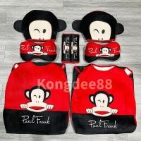 ราคา หุ้มเบาะรถยนต์ ลายพอลแฟรงค์หัวเบาะน่ารัก เบาะนั่งสีดำ งานสวยมาก (20716903685)