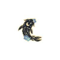 ราคา Pinhabit Sun Moon สัตว์คู่รักลงยาเข็มกลัดสุนัขจิ้งจอก Rabbitfish (11721496240)