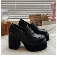 ราคา OhBlablaShoes NEW พร้อมส่ง รองเท้าคัชชู ส้นสูง 9cm เสริมหน้า สีดำ (19610017531)