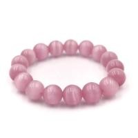 ราคา CATEYE หินตาแมว สีชมพู หินไพฑูรณ์ เลือกขนาดเม็ดหินได้ 4 12 มม หินแห่งความอ่อนโยน สร้อยข้อมือหินแท้ by siamonlineshop (1341186191)