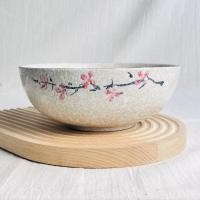ราคา ถ้วยเซรามิค ชามเซรามิค ถ้วยชามสไตล์ญี่ปุ่น ลายดอกซากุระ เกรดA เข้าไมโครเวฟได้ (16908822690)