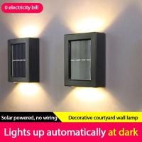 ราคา Vimite ไฟโซล่าเซล Led Solar Light Outdoor โคมไฟกันน้ำ ไฟอัตโนมัติ โคมไฟติดผนัง Up And Down Lighting ไฟตกแต่งสวน ไ ฟถนนโซล่าเซล for ไฟติดบ้าน House Fence ไฟตกแต่ง (7810239343)