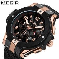ราคา Megir 2050นาฬิกาควอทซ์สำหรับผู้ชายนาฬิกาสปอร์ตเรืองแสงสามดวงอเนกประสงค์นาฬิกาสำหรับผู้ชายธุรกิจแฟชั่น (19354414363)