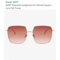 ราคา GAMT แว่นกันแดด สีชา Polarized Sunglasses For Women Square Lens Full Frame 58MM Brown (18453784107)