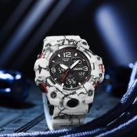 ราคา ใหม่นาฬิกาทหารลายพรางนาฬิกากลางแจ้ง Jam Tangan Sport สำหรับกันน้ำผู้ชายโครโนกราฟจับเวลาอนาล็อกนาฬิกาข้อมือผู้ชายดิจิตอล8008 (21171013784)