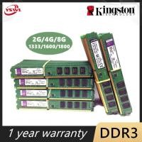 ราคา RAM DDR3 2GB 4GB PC3 1600 1333 MHz Kingstons หน่วยความจำ Desktop 240pin 2G 4G 8G 1333 Mhz 1600Mhz 10600 12800โมดูลหน่วยความจำ DIMM Ram (11243911249)