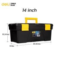 ราคา Deli กล่องเครื่องมือ กล่องเครื่องมือช่าง กล่องเก็บเครื่องมือช่าง 12 13 14 15 นิ้ว เก็บอุปกรณ์ช่าง PPวัสดุพลาสติก ทนทาน เหนียว Tool Box (20476061156)
