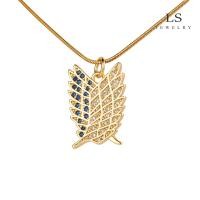 ราคา LS สร้อยคอทองคำ 18K จี้แฟชั่นสุภาพสตรีเพชรสร้อยคอทองคำสร้อยคอคู่ 573n (9983295699)