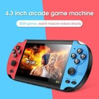 ราคา X1 Game Console 4 3 inch Game Console YLW Base Joystick For Switch Game Console 8G Built in 10000 Games Handheld Game Players (10292596998)