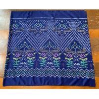 ราคา ผ้าฝ้ายมัดหมี่ทอมือ ผ้าฝ้ายครามทอมือ มัดหมี่49ลำ ย้อมครามธรรมชาติ ทอมือ4ตะกอ ลายลูกแก้ว หมักโคลน สวยนุ่ม (17343480805)