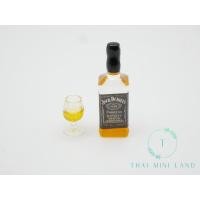 ราคา ชุดบรั่นดี แก้วจิ๋วๆ เล็กๆ น่ารักมาก ขวดสูง 2 ซม บรั่นดี ของจิ๋ว Dollhouse (17444923602)