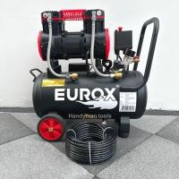 ราคา EUROX ปั๊มลม ถังลม ปั๊มลมออยฟรี ขนาด 24 ลิตร กำลังไฟ 1600W มอเตอร์ทองแดงแท้ 100 แถม สายลมอย่างดี EUROX 20 เมตร ฟรี (20813007339)