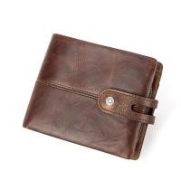 ราคา สั้นพับสอง RFID กระเป๋าใส่เงินของผู้ชายหนังแท้สำหรับผู้ชายซองใส่บัตรคลิปหนีบเงินมีซิปกระเป๋าใส่เหรียญกระเป๋าสตางค์บาง (20826844355)