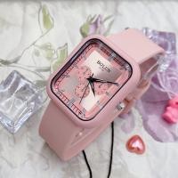 ราคา นาฬิกา Bolun แบรนด์แท้ นาฬิกา ผู้หญิง นาฬิกาลำลอง ใส่สบาย ทนทาน นาฬิกากันน้ำ ทรงสี่เหลี่ยม สายนาฬิกา ยางเรซิน หนาปัด 35 มม (21065443403)