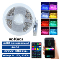 ราคา ไฟเส้นLED APP DIY USB ไฟประดับ กันน้ำ ไฟเส้น RGB STRIP LIGHT ไฟริบบิ้น การซิงโครไนซ์เพลง 5M 10M ไฟกระพริบ LED ใช้ตกแต่ง บ้าน ประดับสวน ไฟวิ่ง (20563314160)
