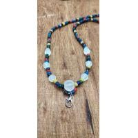 ราคา สร้อยคอลูกปัดหินโบราณ สร้อยคอหินสียาว20 ยาว24 พร้อมส่ง (12437828223)