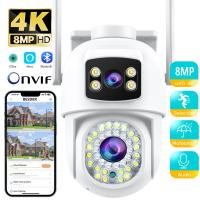 ราคา กล้อง IP66เลนส์คู่360 WIFI 4K 8MP ตรวจจับมนุษย์ระบบกล้องวงจรปิดกลางแจ้ง NVR ONVIF icsee กล้อง IP Alexa (21170645283)