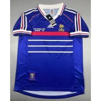ราคา เสื้อบอล ย้อนยุค ทีมชาติ ฝรั่งเศส 1998 เหย้า Retro France Home แชมป์บอลโลก World Cup Champions เรโทร คลาสสิค (20463391513)