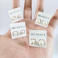 ราคา ต่างหูเงินแท้ earrings 92 5 มุก (19359580770)